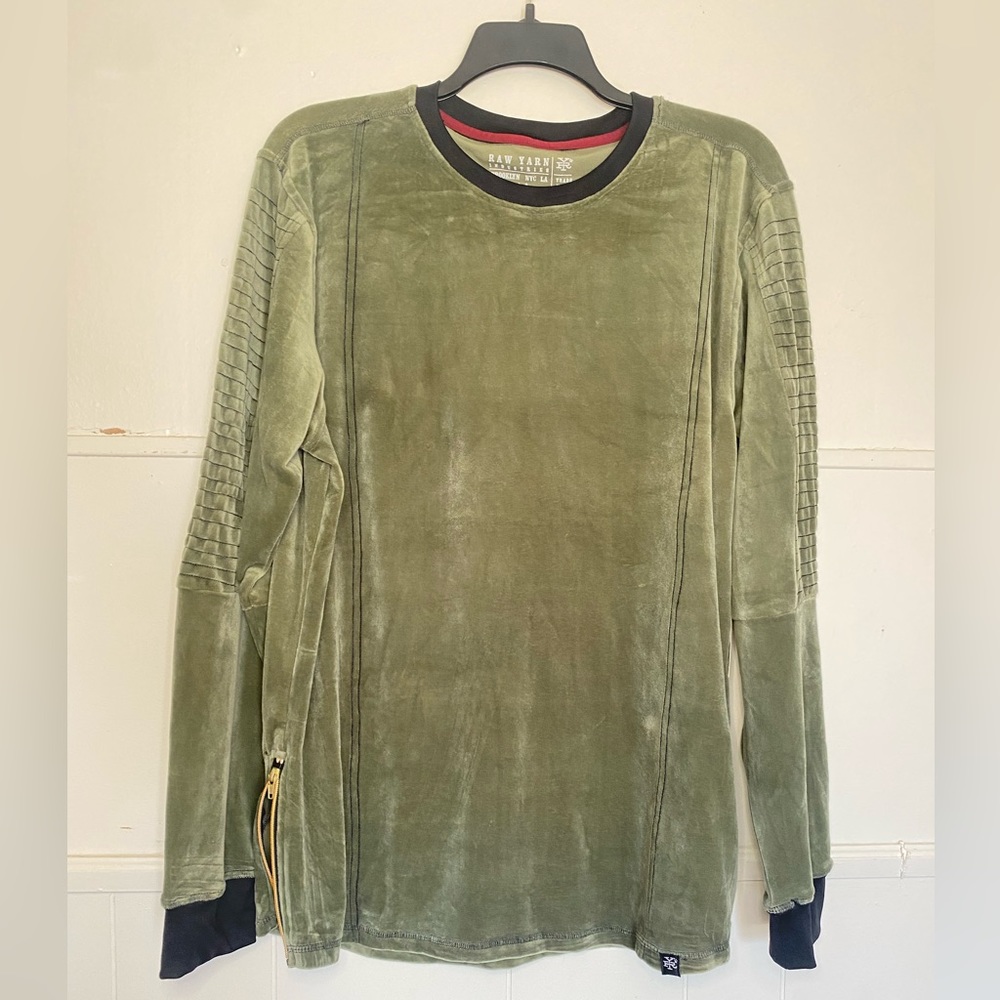 Raw yarn long sleeve